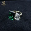 Anello di diamanti da laboratorio in oro 18K