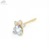 18K Yellow Gold Blue Sapphire