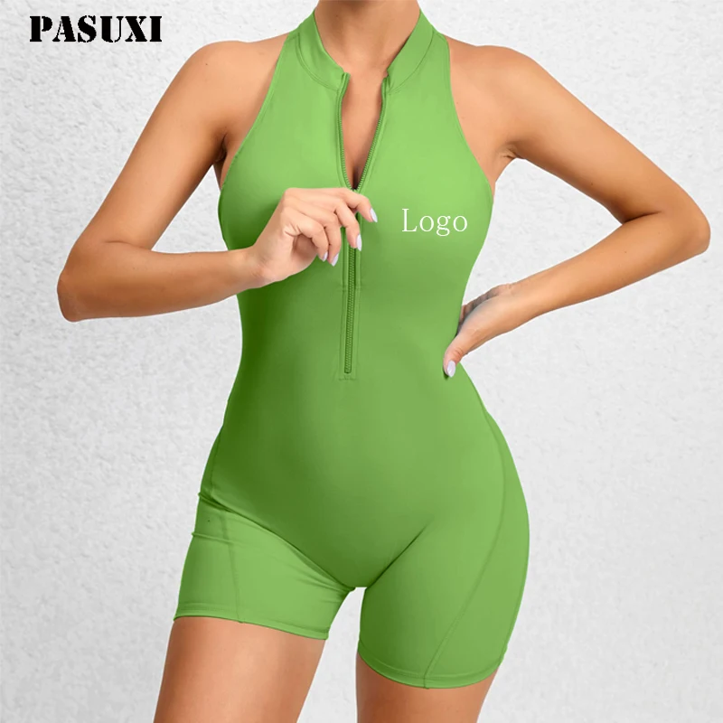 PASUXI New Custom Hollow Out Bodysuits for Women Sexy Breathable Active Wear for Women Quick Dry One Piece Jumpsuit