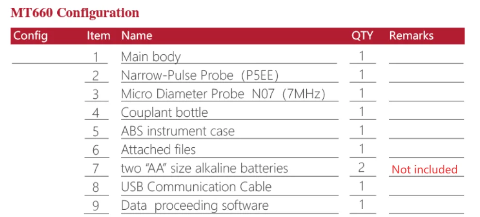 Mitech MT660 Digital Muti-mode Ultrasonic Thickness Gauge Pulse-echo and Echo-echo Thickness Meter