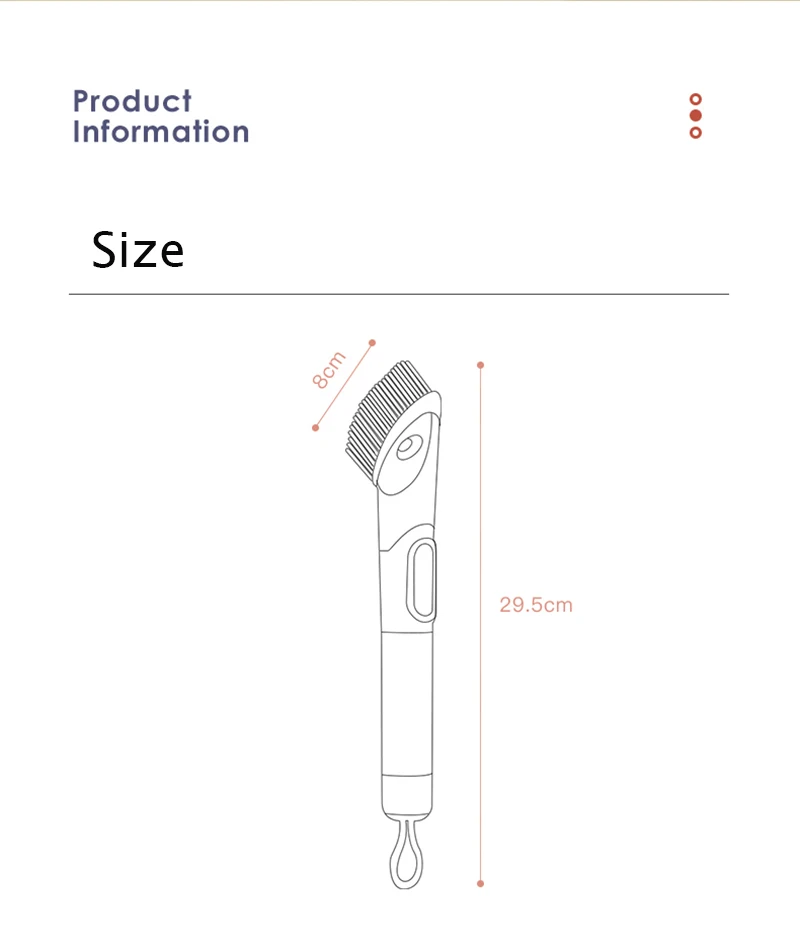 Pot de cuisine multifonction à poignée longue, 3 en 1, outils de nettoyage avec distributeur d'éponge amovible, jeu de brosses à vaisselle