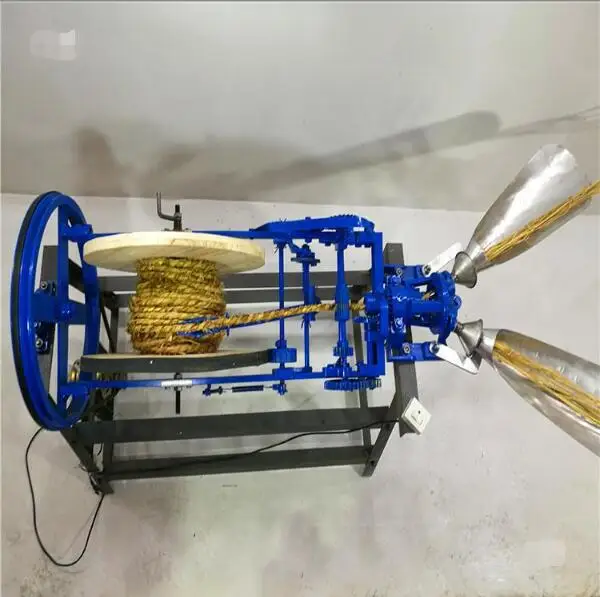 最安値の藁縄製造機 手動草稲麦わら縄編み機 絡み機 籾わら縄織機
