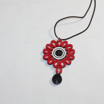 hot fashion handmade quilling paper top design earring