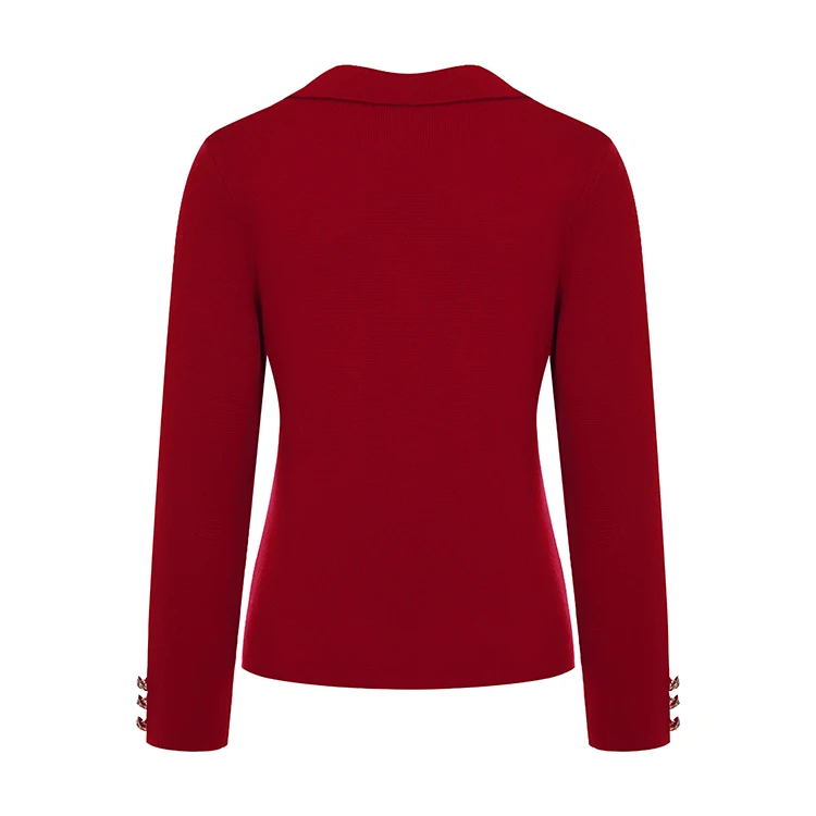 knitwear-manufacturers-custom-red-casual-wool-blend-knitted-lady