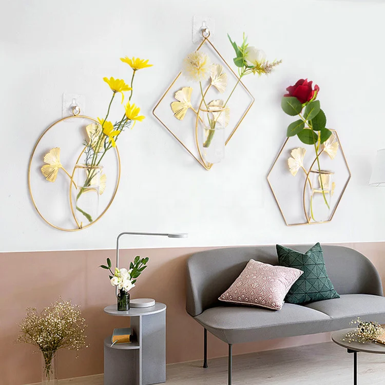 Креативная домашняя гостиная фоновые украшения Настенная ваза для