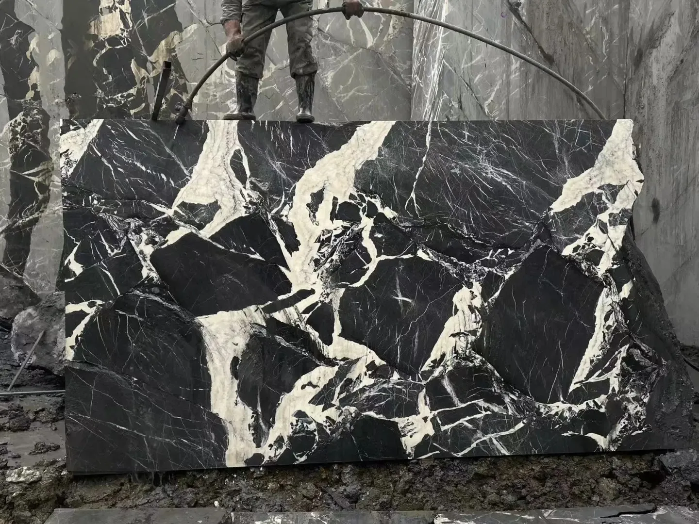 product modern luxury natural black marble for indoor hotel villa kitchen countertop wall stairs bathroom vanity quality  marble stone-1