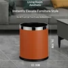 10L Círculo Plateado Doble Capa Rayas Italianas Naranja
