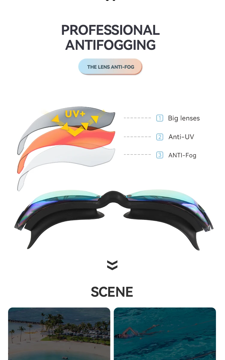 High Definition Goggles Swimming Glass Waterproof Swim Goggles Anti