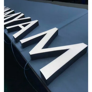 acrylic 3d letter sign indoor custom business sign 3d letters led light letter acrylic led sign board manufacturer