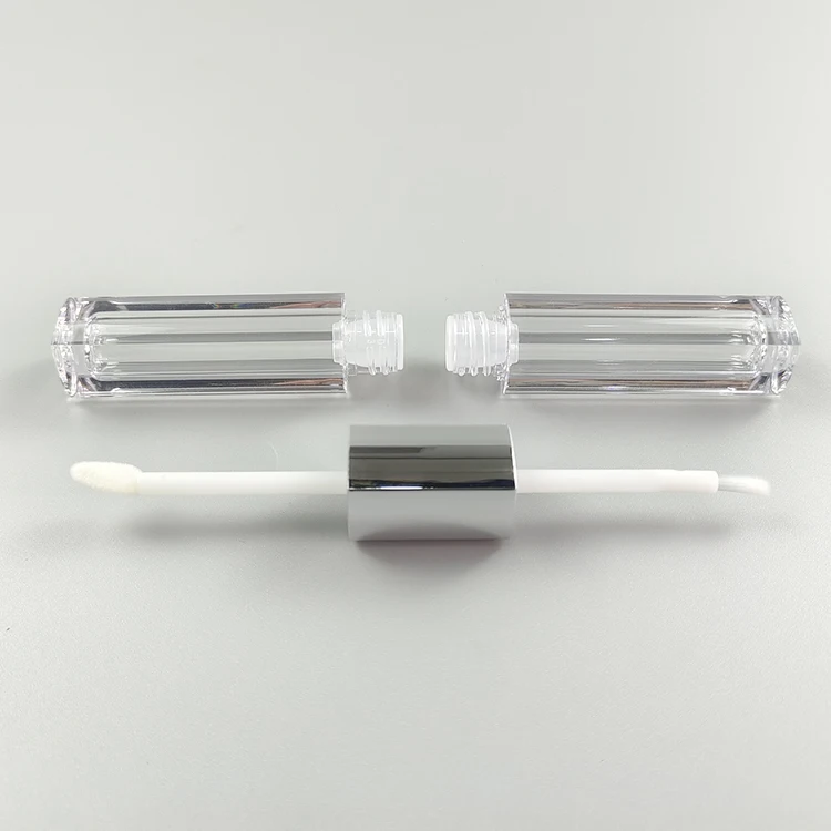 product cosmetic double sided lipstick tube applicator clear 15ml lip gloss container custom logo plastic tube liquid blush-65