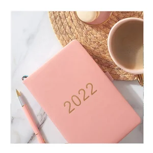 School Stationary 365 Days A5 Hardcover Planners Sewing Binding Notepad Journal Pink Diary Notebook