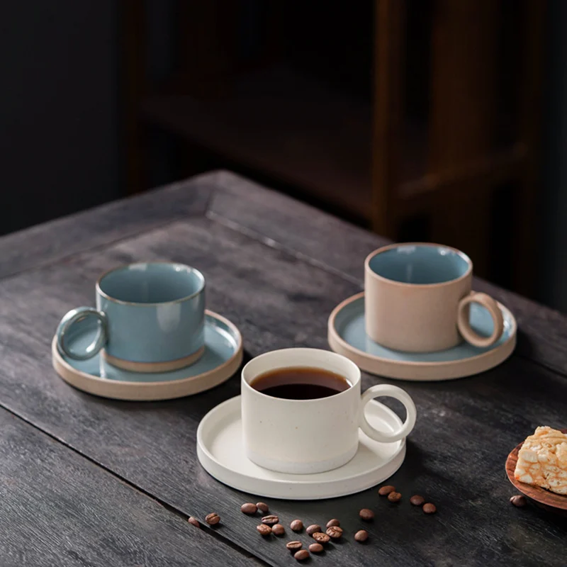 bulk ceramic coffee cups fanquare White Mugs Set of 4, Porcelain Tea Cups, 20 Ounce Large Coffee Mug for Cappuccino, Espresso main image 1