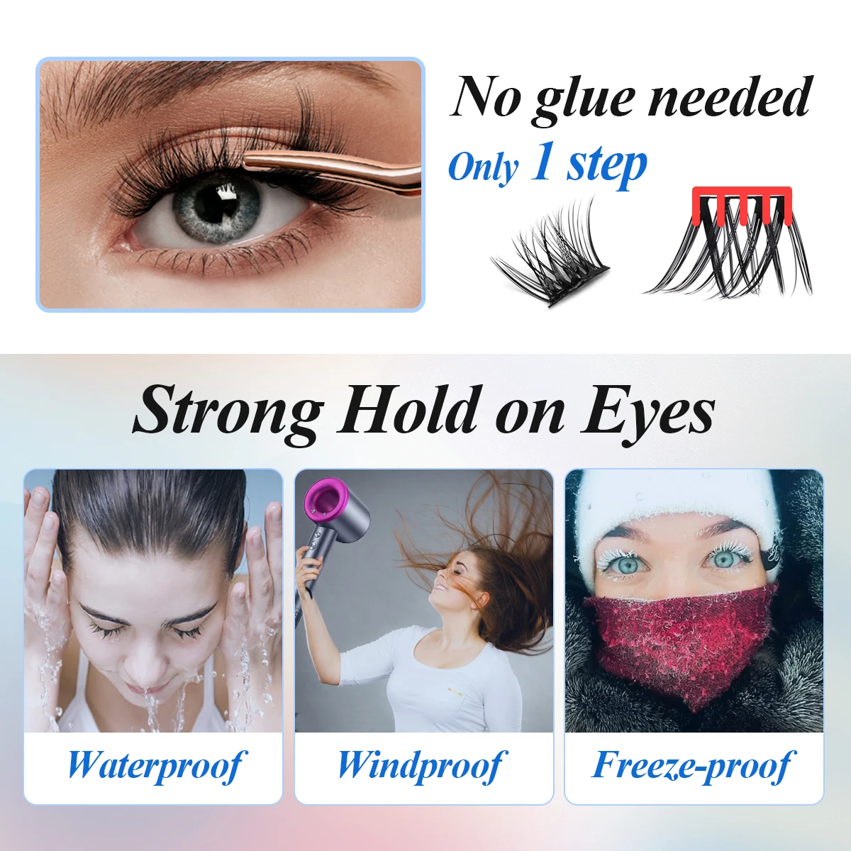 Factory Handmade Self Adhesive Diy Lashes Superfine Band Pre Cut Press