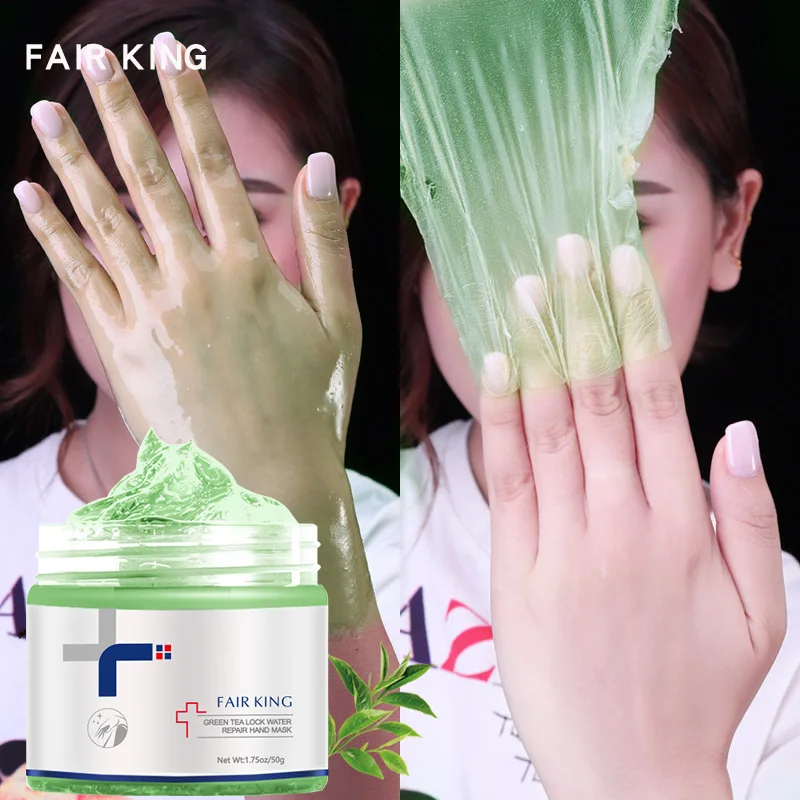 fair king green tea moist repair hand mask