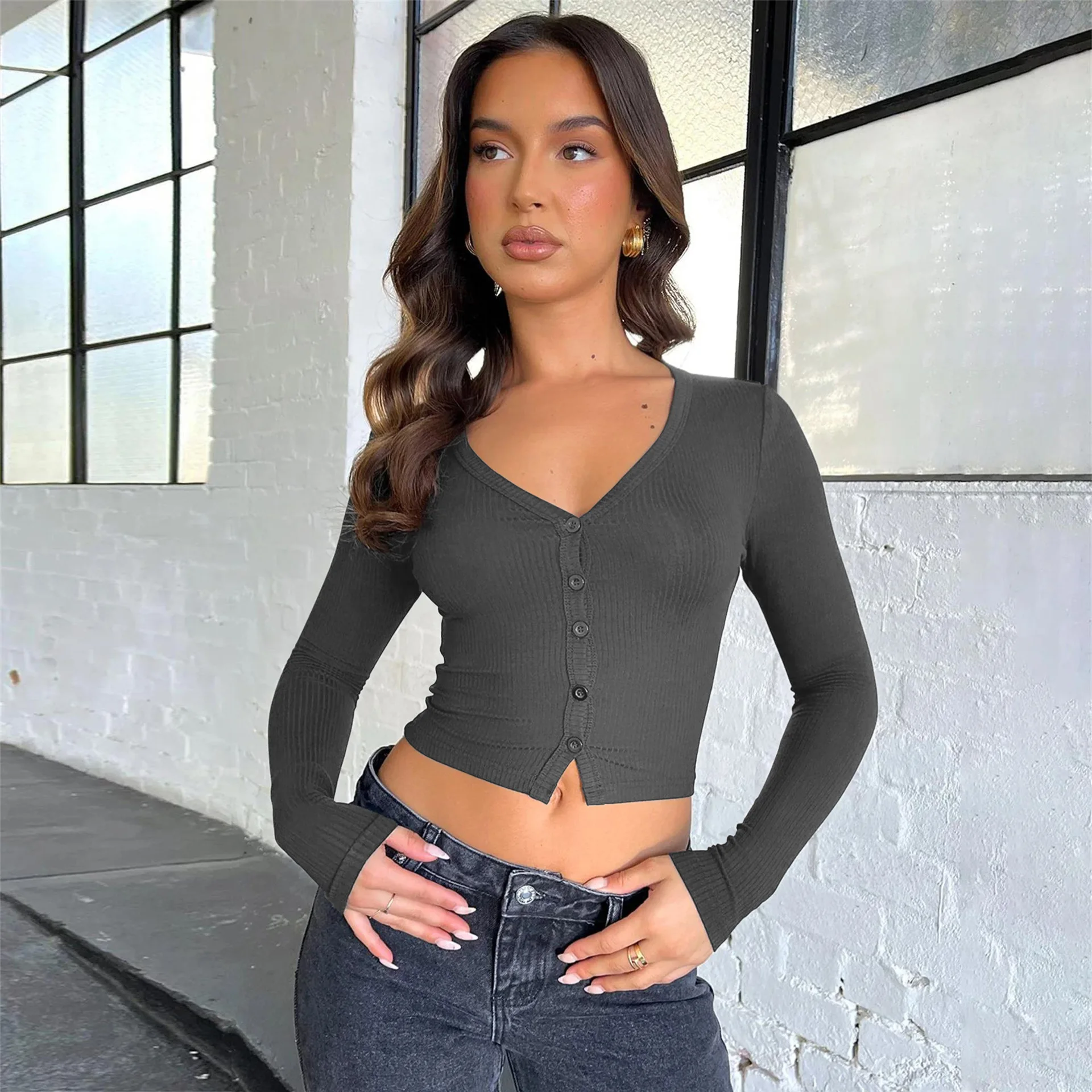 EMOTTOS Top plissettati a Taglio Basso da Donna, Sexy Sweetheart Tight Shirt, Unico Y2k Slim Fit Crop Top Going out Streetwear, Moda Skinny Y2K Tee Shirt(Black-S