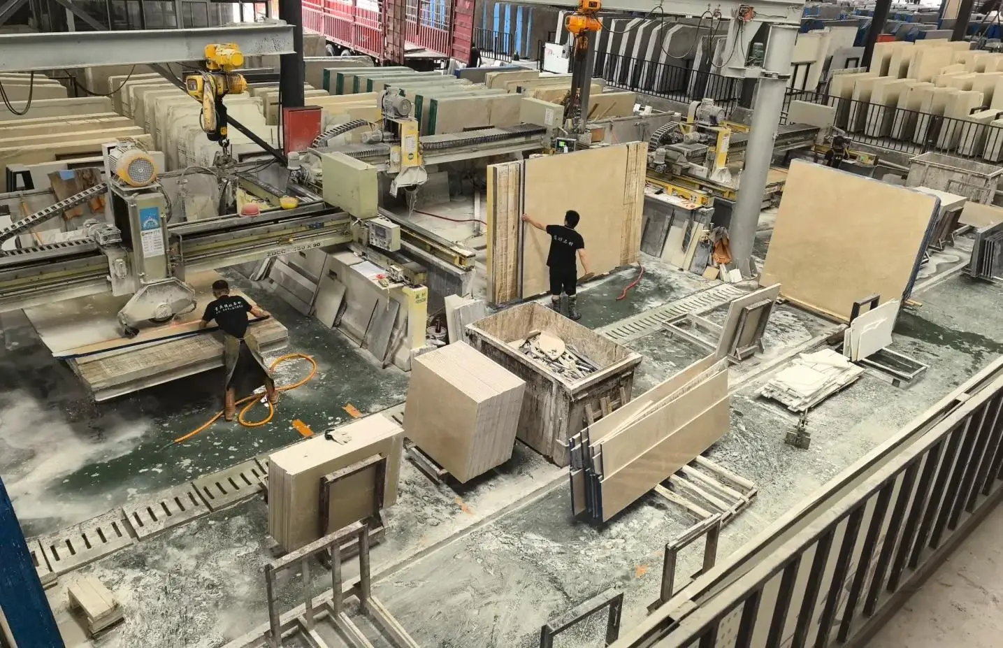 product customizable modern natural lightning beige marble interior waterproof wear resistant polished floor kitchen villa hotel-7