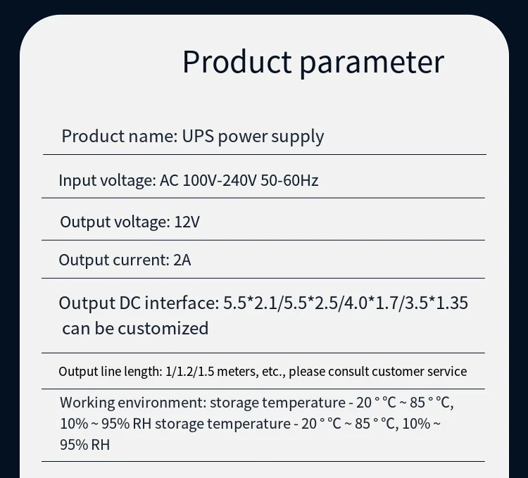 mini ups 12v 2a DC rechargeable lithium-ion battery pack ups for wifi router and CCTV camera 3600mah ups power supply