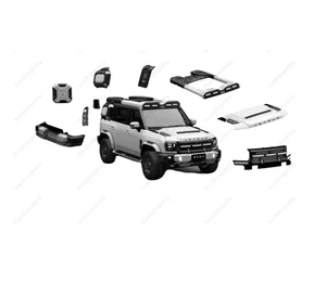 For Jetour T2 Star Top Body Kit Platform Luggage Rack Side Schoolbag Ladder Modified Special Mech Mesh