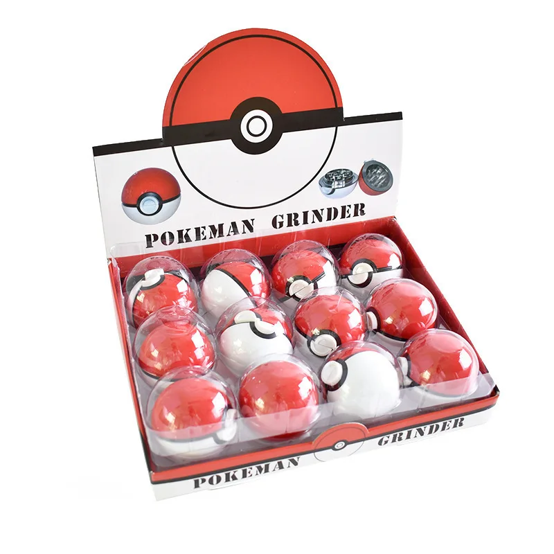 Source 3 Part Grinder Anime Gifts Pokeball Herb Grinder With Scraper Tool  on malibabacom