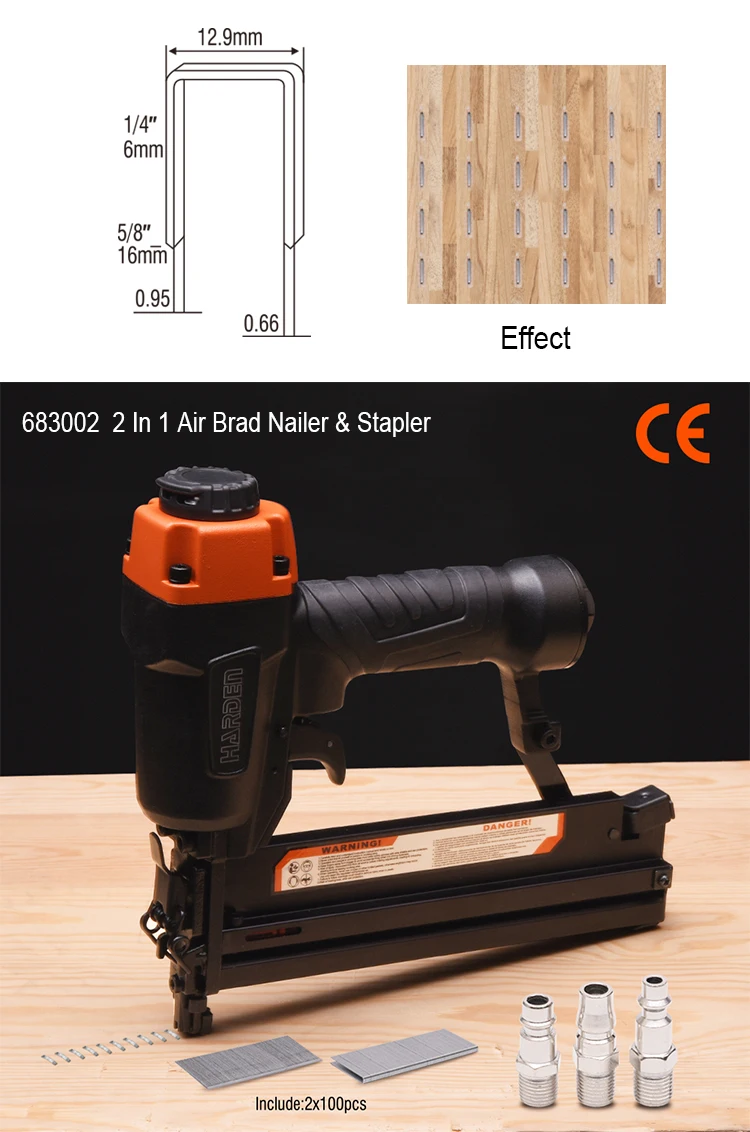 Stapler Pneumatic Brad Nail Gun 