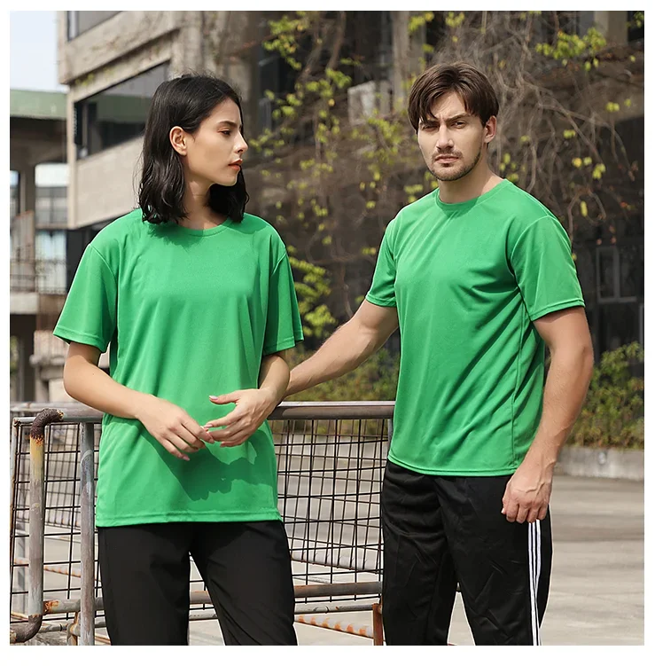 Latest Plain Couple T Shirt Teshert Sport For Men Tshirt Short Sleeve