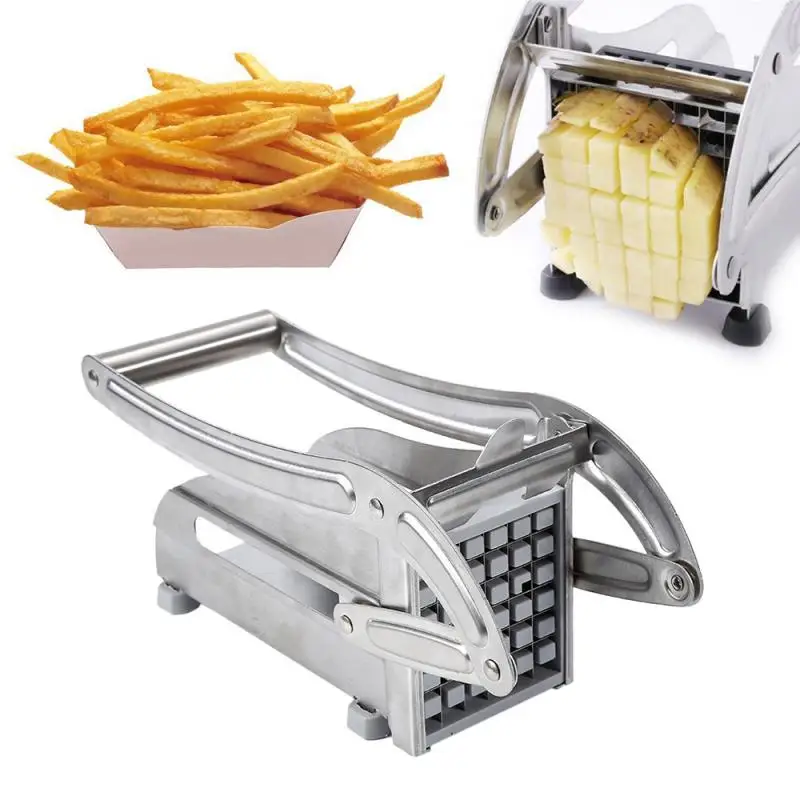 Taglierina per patatine fritte per uso domestico e commerciale in acciaio inox per patate fritte macchina professionale per patate fritte 