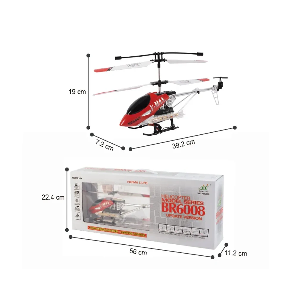 Alibaba Br6008 Helicopter Wholesale Channel Gyro RC Helicopter
