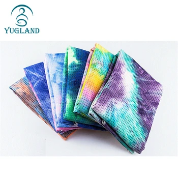 Yugland custom yoga mat towels eco friendly anti slip custom logo yoga camouflage towel