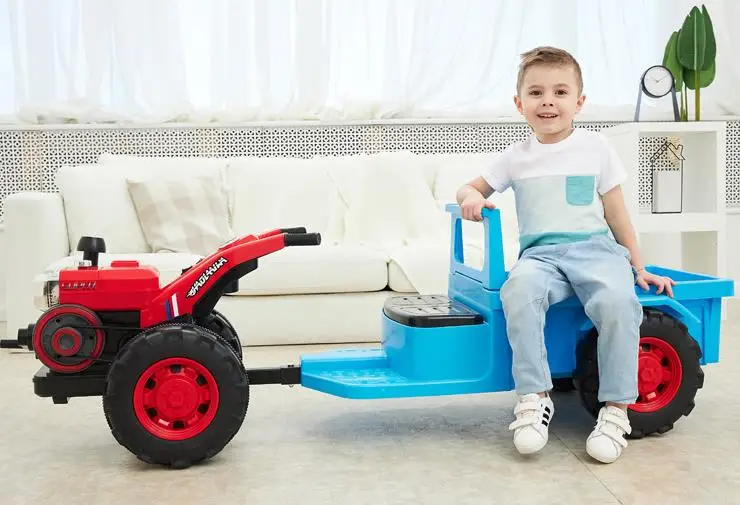 2021 New Design  Battery Operated  Kids  Ride on Electric  Tractor