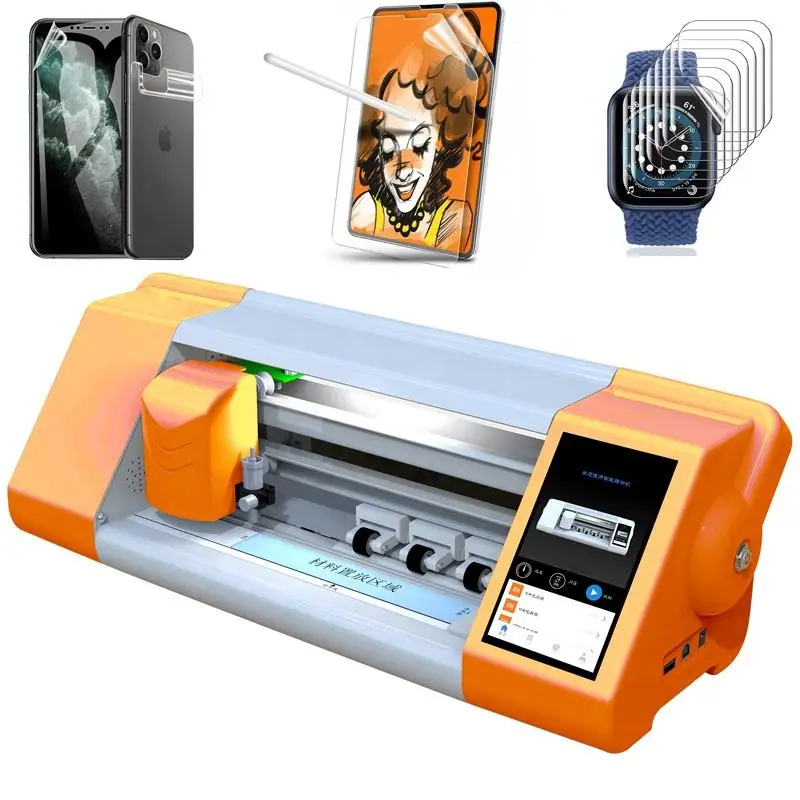 Unlocked Tpu Hydrogel Film Making Machine Screen Protector Cutter Plotter Mobile Phone Skin Cutting Machines