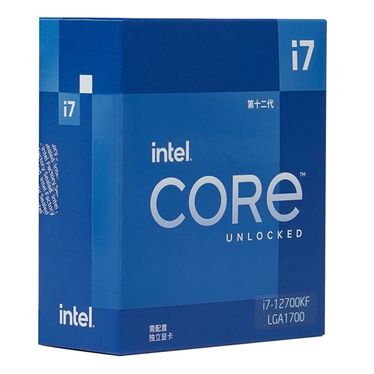 Intel Core I7-12700kf/12700k Desktop Processor Cpu 12 Cores Up To