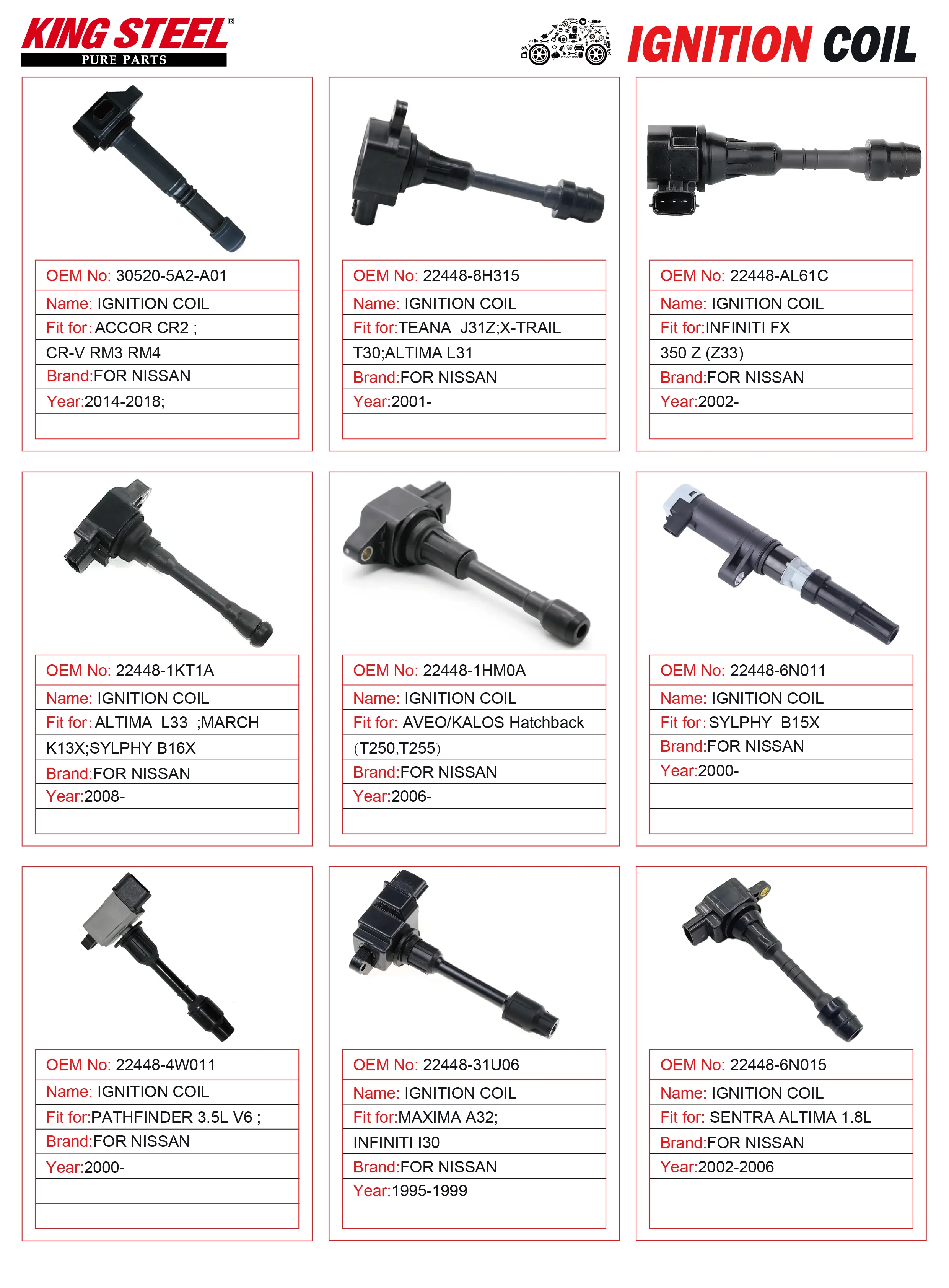 Kingsteel Coil Ignition for LEXUS LX570 - Reliable Performance