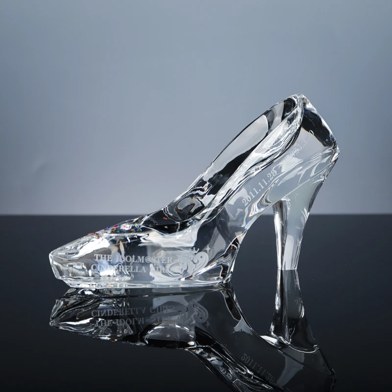 product luxury wedding home souvenir crystal high heels shoe model shopping mall window display k9 crystal decoration gift-30