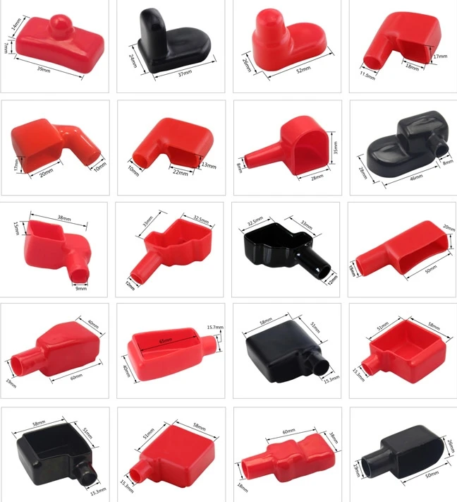 Silicone Rubber Battery Terminal Covers Boot Insulating Protector Replacement
