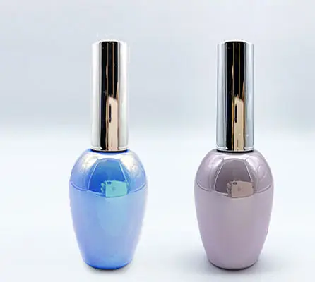 Cosmetics Glass 15 Ml Empty UV Gel Nail Polish Bottle With Brush