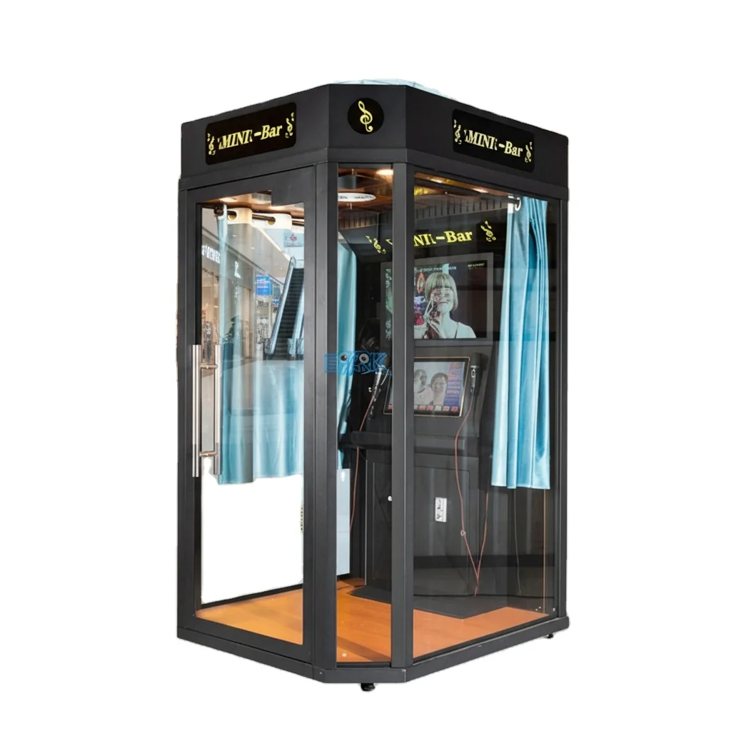 도매 동전 작동 전자 주크박스 노래방 노래 부스 금속 Ktv 모바일 노래 기계 판매