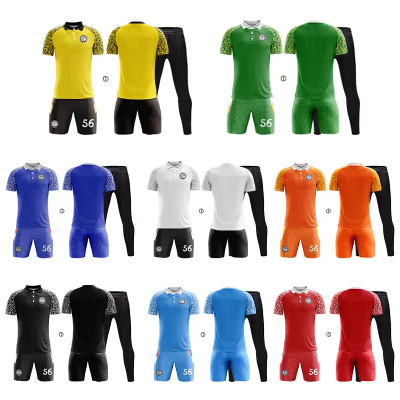 Customized Soccer Jersey Team Latest Designs Youth Soccer Wear Set