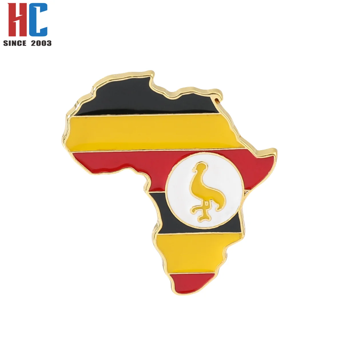 20 Years  Factory Stock Metal Map Brooch Africa Map Enamel Lapel Pin Nigeria Flag Pin Metal Badge Craft Gift