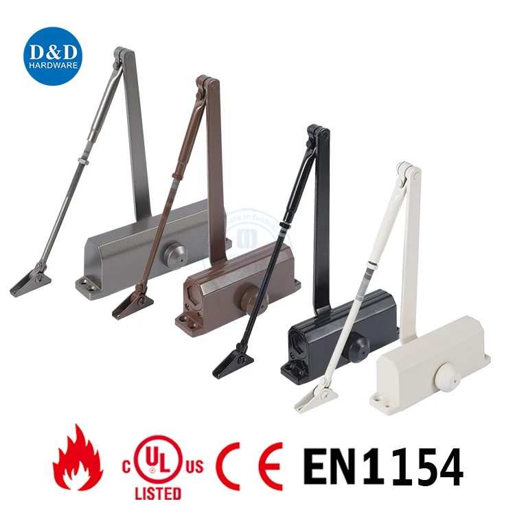 UL Aluminum BC Function 40-150KG Fire Rated 3 Hours Door Closer for Heavy Outside Door