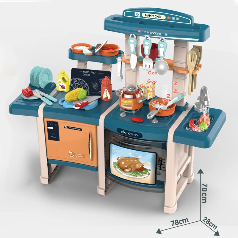 Образовательный пластиковый детский игровой кухонный набор детские ролевые игры приготовление пищи Детские кухонные игрушки