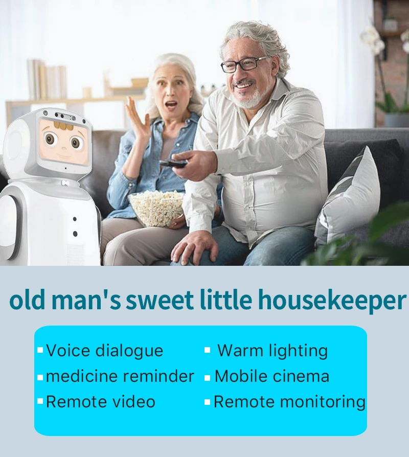 Human size AI reception guide service robot  Intelligent companion home service robot for hospital  showroom police station