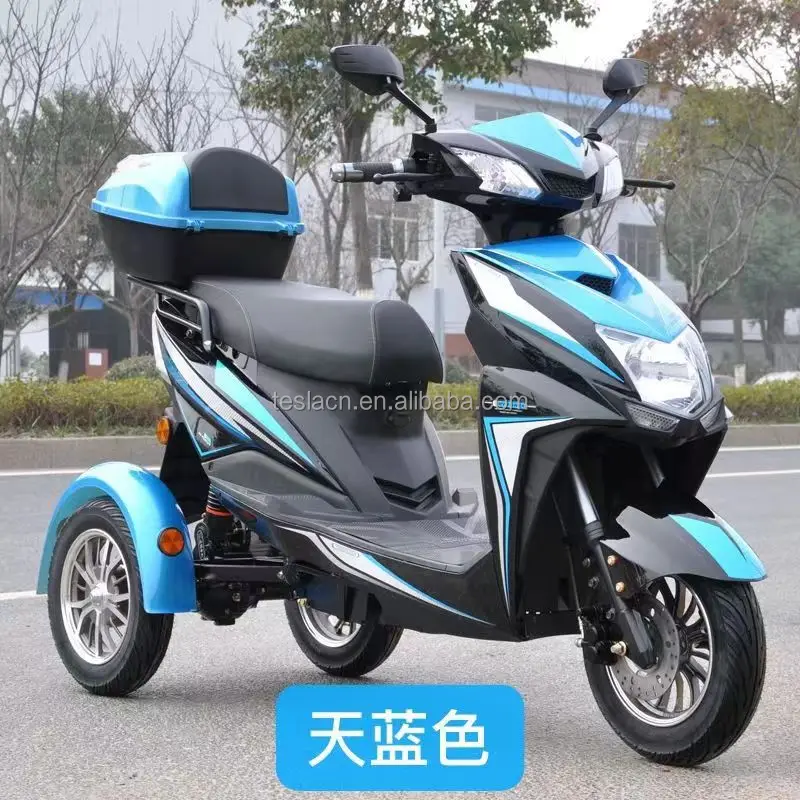 Three Wheel Electric Moto 1000w 2000w 60v 72v Long Range Electric Motorcycle With Dual Remote