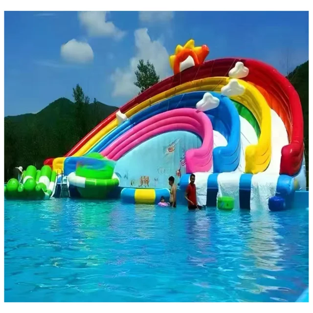 Commercial Large Adults Children Inflatables Water Park Swimming Pool