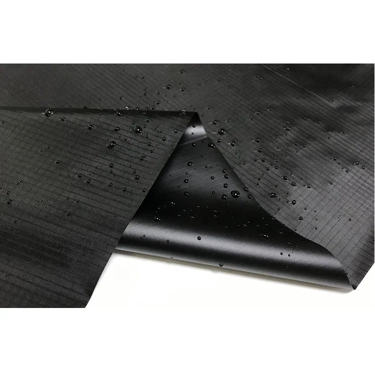 Ultra Thin Inflatable TPU Coated White 30D Nylon 66 Ripstop Fabric Airtight for Airbag