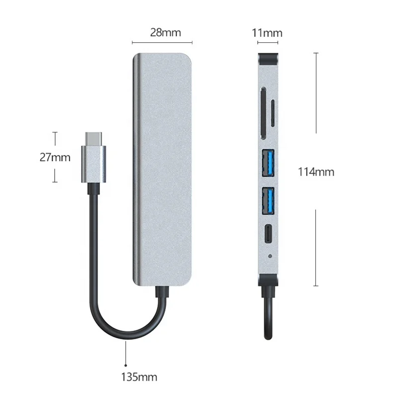 Genuine Usb C Adapt Hub  3.0 Mokin Notebook Computer Pro Multiport Adapter