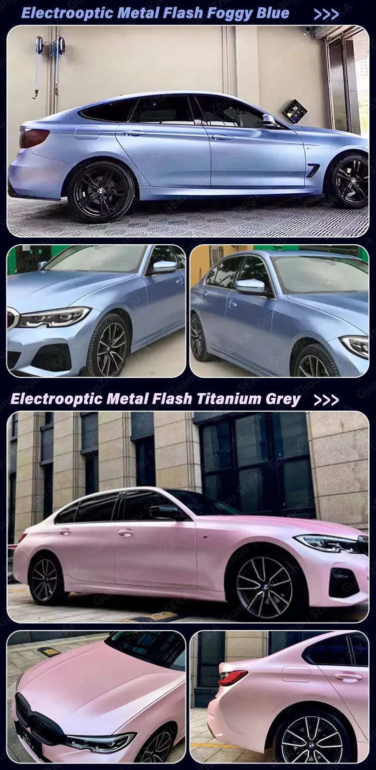 Super Pvc Material Electroplated Metal Sky Blue Car Wrap Vinyl Film ...