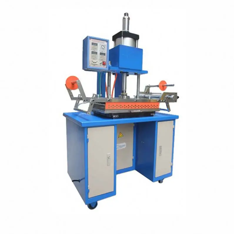 Hot Stamping Machine 350 Model for Nameplate/Business Card Embossing  Leather Fabric Stamping Semi-Automatic Pneumatic Operation