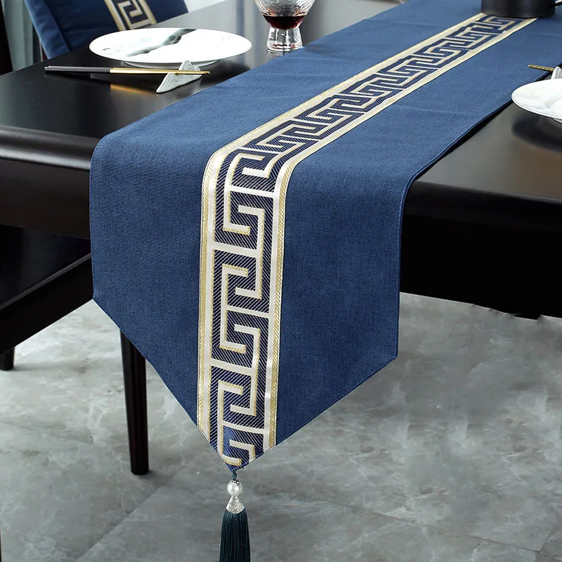 Пыленепроницаемая скатерть из хлопка и полиэстера для украшения стола, скатерть с кисточками