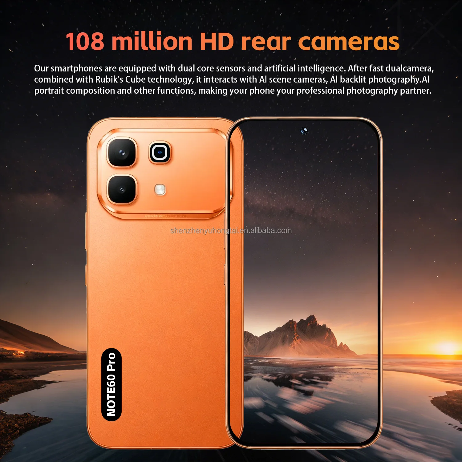 注 60 プロ 16 ギガバイト + 1 テラバイト 5 グラムスマートフォン 108MP 7800 mAh アンドロイド 15 ロック解除デュアル SIM グローバルバージョン携帯電話