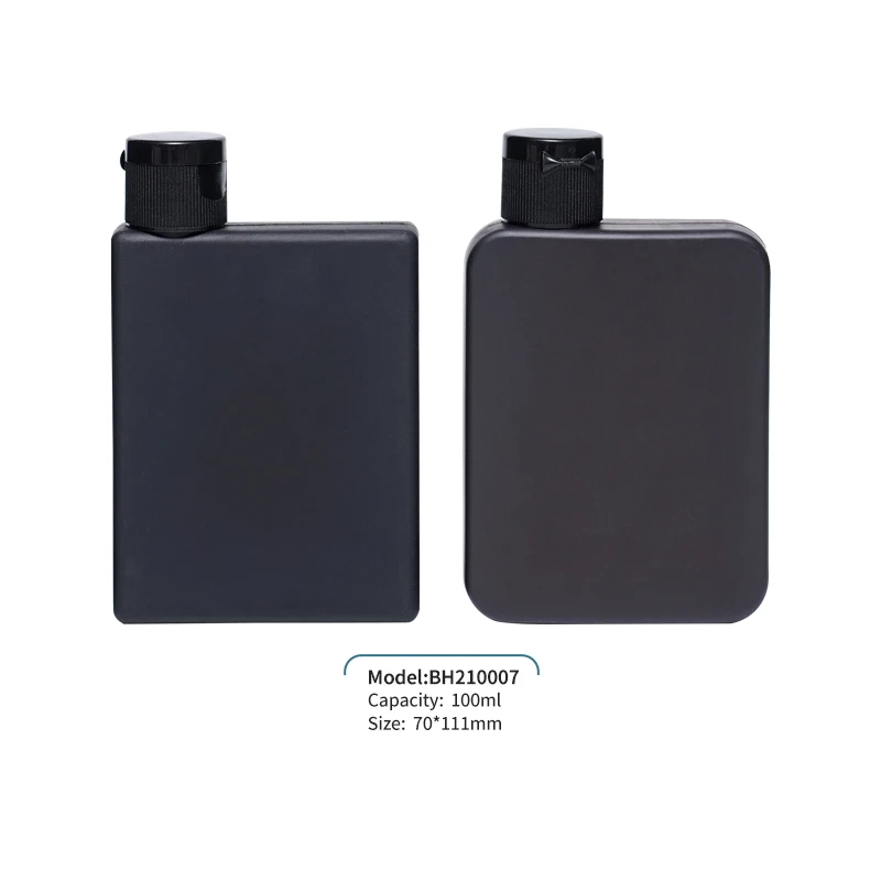 Direct Sales 200ml 300ml Clamshell Soft Touch HDPE Cosmetic Packaging Body Lotion Plastic Shampoo Bottle